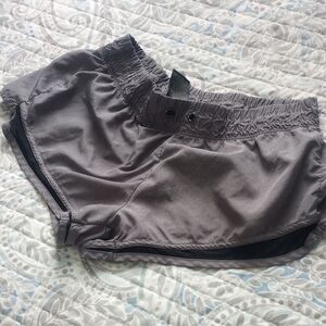 Aeropostale Gray Athletic Shorts, Live love Dream, Lightweight Elastic Waist